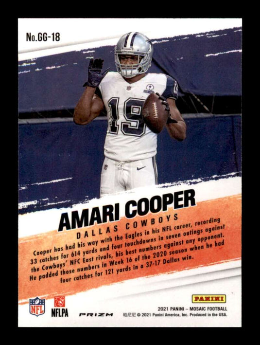 2021 Panini Mosaic Got Game Silver Mosaic Prizm Amari Cooper