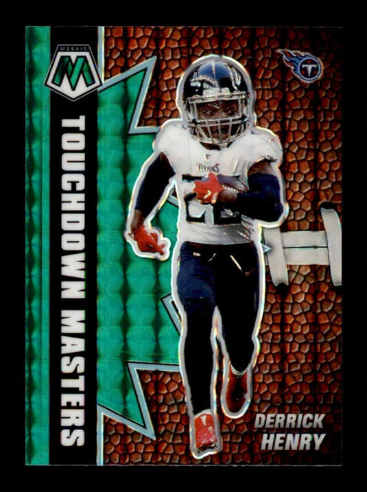 2021 Panini Mosaic Touchdown Masters Green Mosaic Prizm Derrick Henry