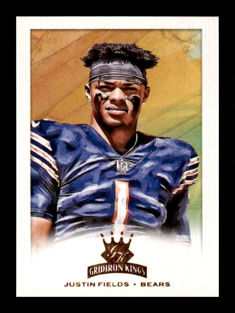 Load image into Gallery viewer, 2021 Panini Chronicles Gridiron Kings Bronze Justin Fields #GK-4 Rookie RC Chicago Bears  Image 1
