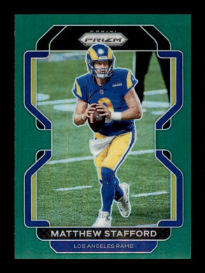 2021 Panini Prizm Green Prizm Matthew Stafford 