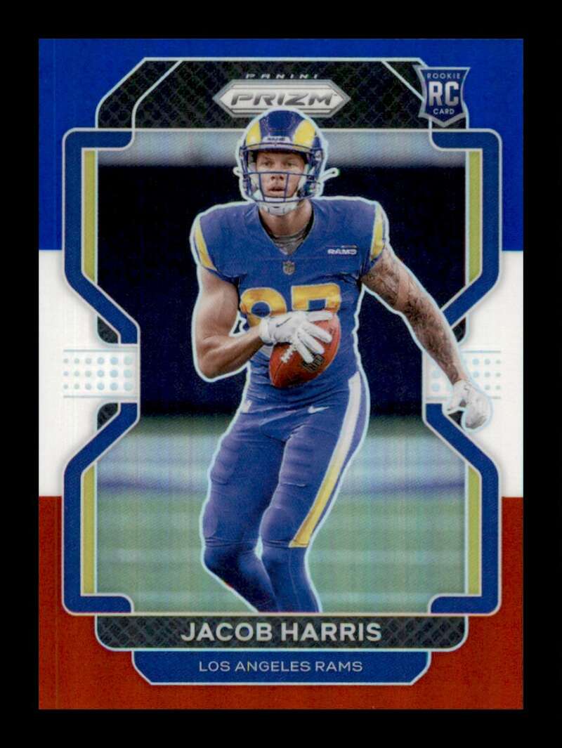 Load image into Gallery viewer, 2021 Panini Prizm Red White Blue Prizm Jacob Harris #368 Rookie RC Los Angeles Rams  Image 1
