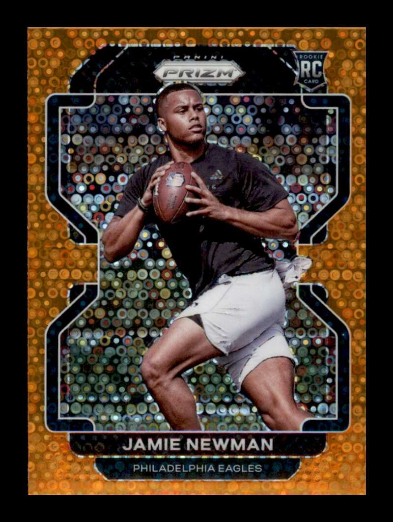 Load image into Gallery viewer, 2021 Panini Prizm Orange Disco Jamie Newman #397 Rookie RC Philadelphia Eagles  Image 1
