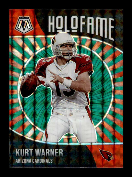 2021 Panini Mosaic Holofame Green Mosaic Prizm Kurt Warner 