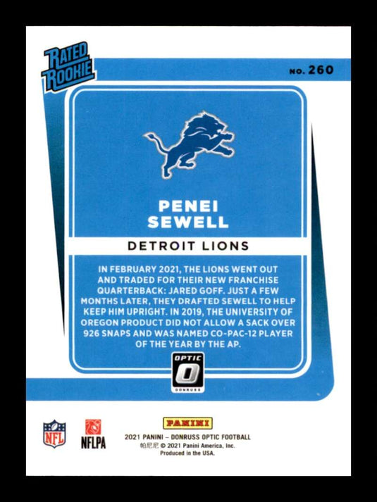 2021 Donruss Optic Penei Sewell