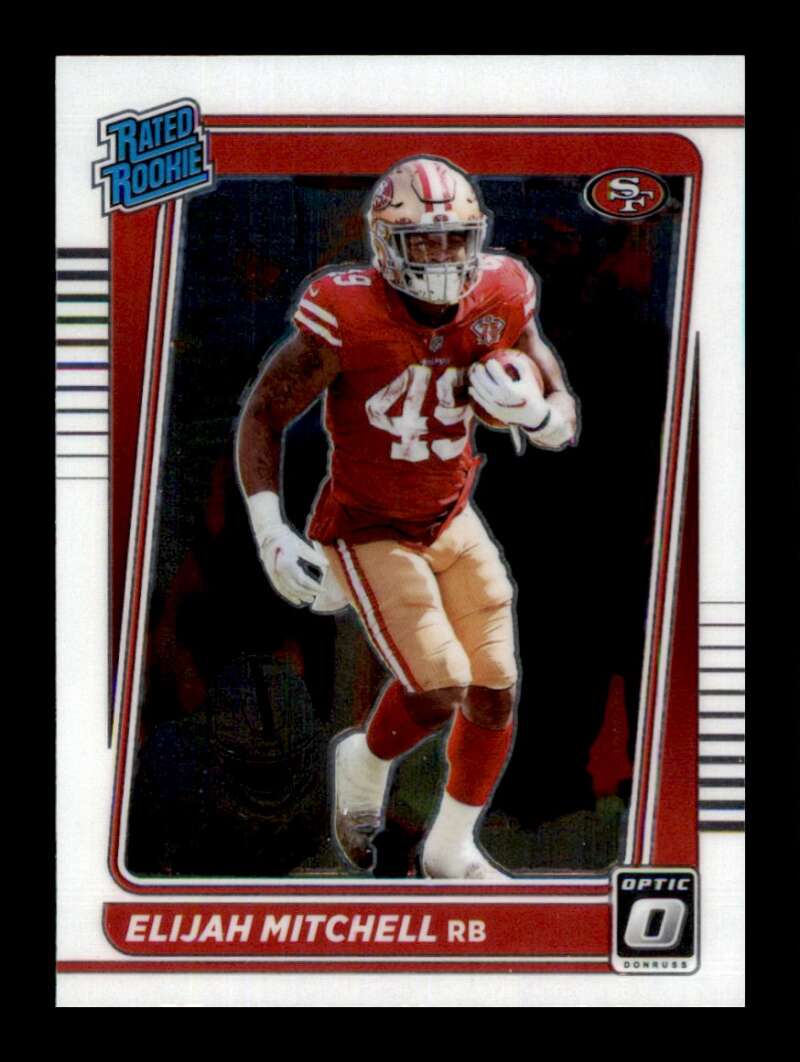 Load image into Gallery viewer, 2021 Donruss Optic Elijah Mitchell #291 Rookie RC San Francisco 49ers  Image 1
