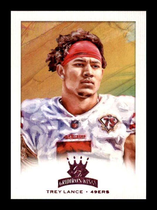 2021 Panini Chronicles Gridiron Kings Pink Trey Lance 