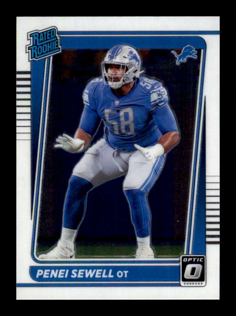 Load image into Gallery viewer, 2021 Donruss Optic Penei Sewell #260 Rookie RC Detroit Lions  Image 1
