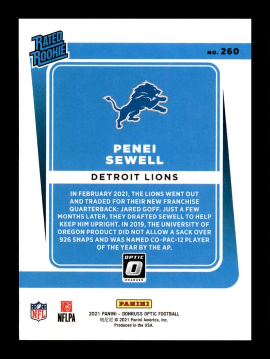 2021 Donruss Optic Penei Sewell 