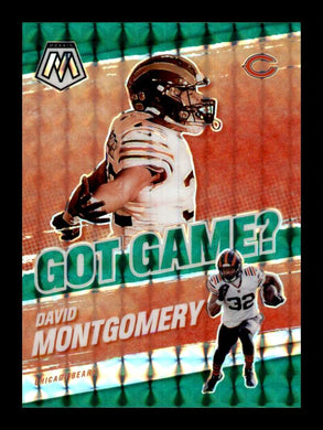 2021 Panini Mosaic Got Game Green Mosaic Prizm David Montgomery 