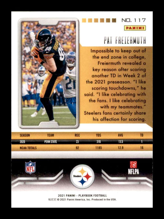 2021 Panini Playbook Pat Freiermuth