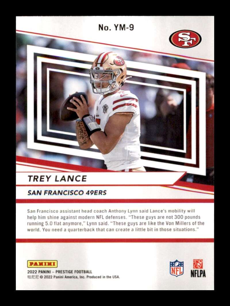 Load image into Gallery viewer, 2022 Panini Prestige Youth Movement Trey Lance #YM-9 San Francisco 49ers  Image 2
