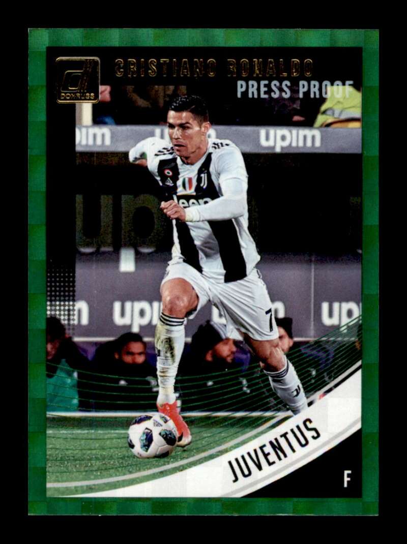 Load image into Gallery viewer, 2018-19 Donruss Press Proof Green Cristiano Ronaldo #9 Juventus  Image 1

