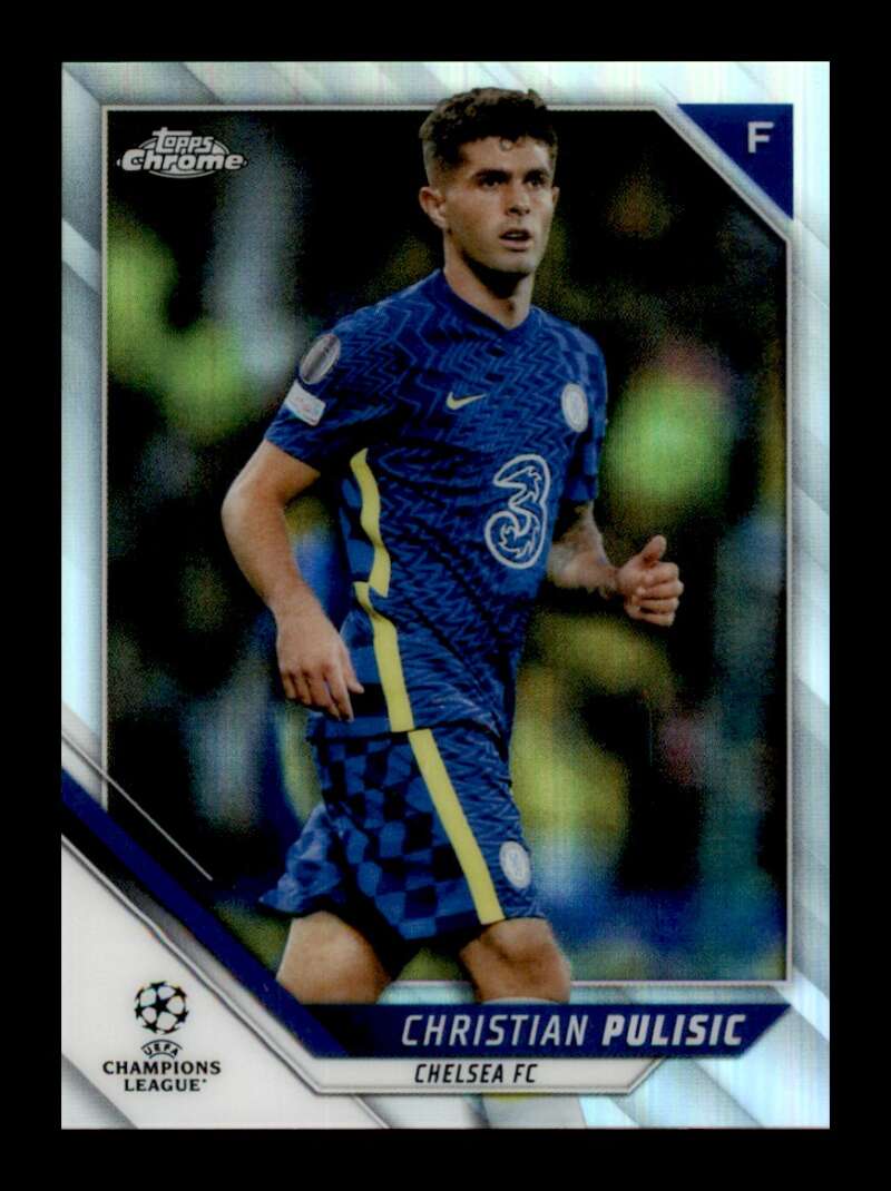 Load image into Gallery viewer, 2021-22 Topps Chrome UEFA Refractor Christian Pulisic #150 Chelsea FC  Image 1
