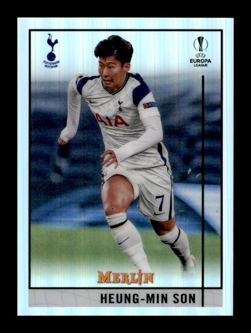 Load image into Gallery viewer, 2020-21 Topps Merlin UEFA Refractor Son Heung-min #44 Tottenham Hotspur  Image 1
