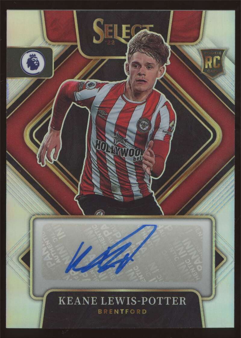 Load image into Gallery viewer, 2022-23 Panini Select Premier League Signatures Keane Lewis-Potter #S-KLP Rookie RC Auto Brentford  Image 1
