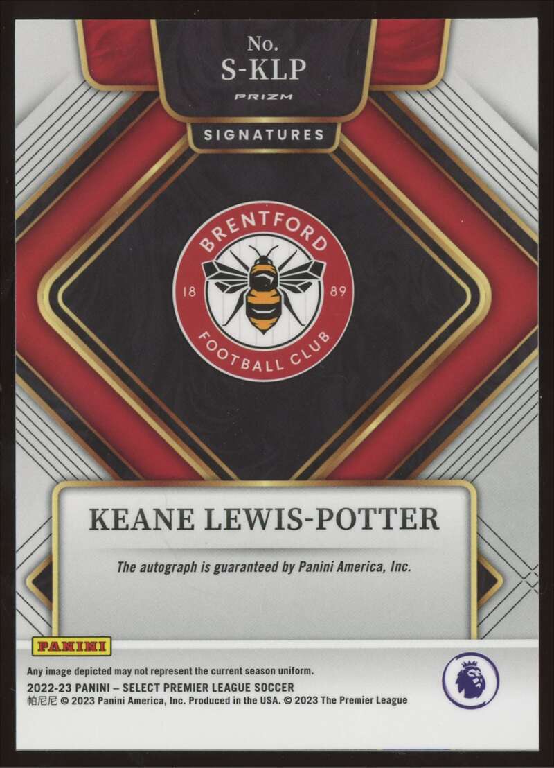 Load image into Gallery viewer, 2022-23 Panini Select Premier League Signatures Keane Lewis-Potter #S-KLP Rookie RC Auto Brentford  Image 2
