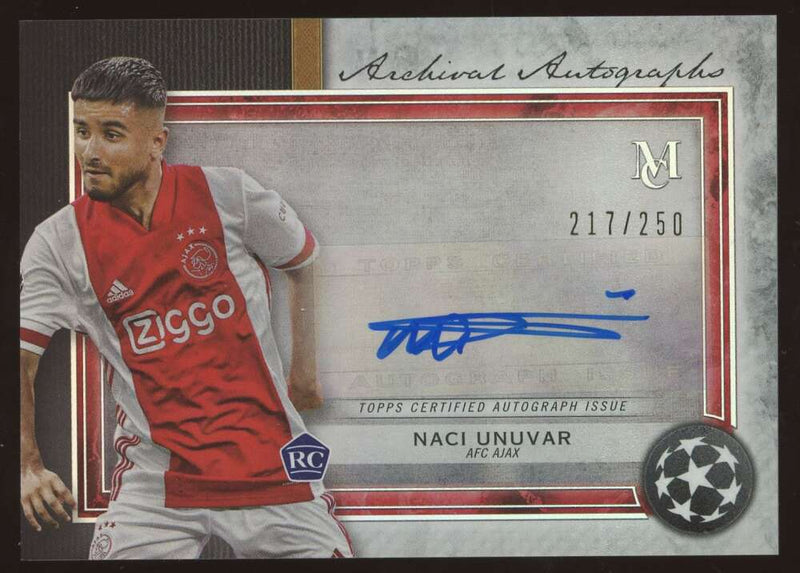 Load image into Gallery viewer, 2020-21 Topps Museum Collection UEFA Archival Auto Naci Unuvar #AA-NU Rookie RC /250 Ajax  Image 1
