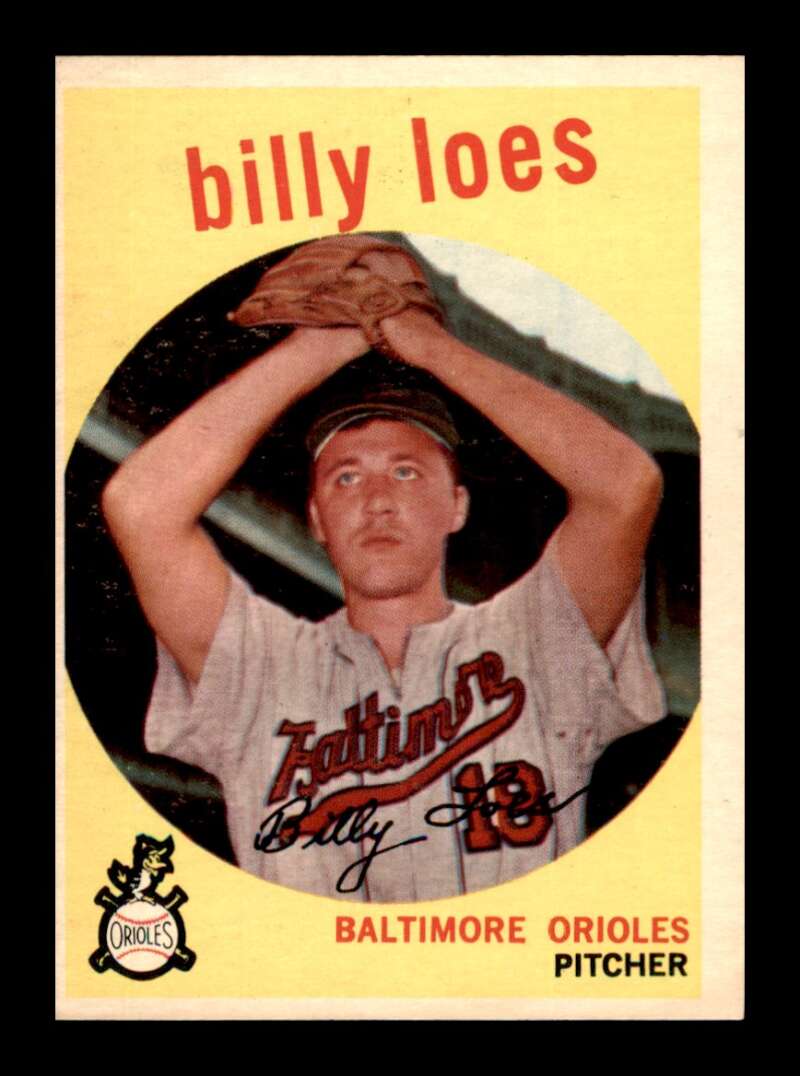 Load image into Gallery viewer, 1959 Topps Billy Loes #336 NM Traded Variation Washington Senators  Image 1
