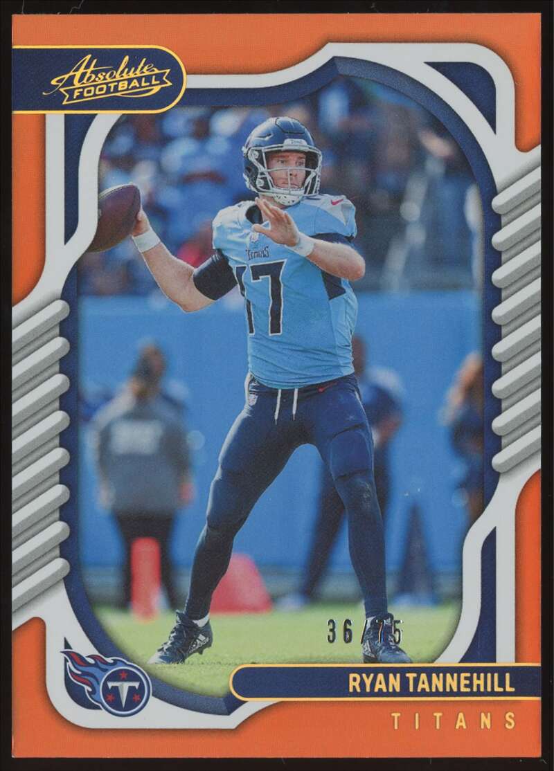 Load image into Gallery viewer, 2022 Panini Absolute Orange Spectrum Ryan Tannehill #81 SP /75 Tennessee Titans  Image 1
