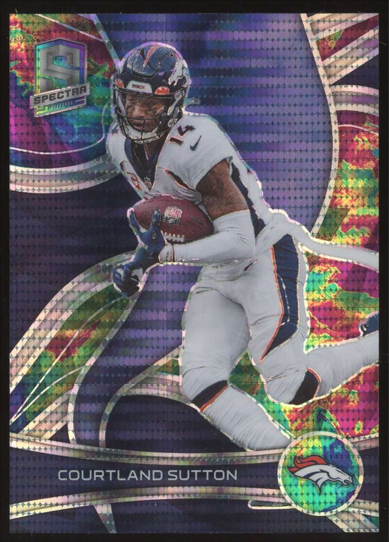 Load image into Gallery viewer, 2022 Panini Spectra Celestial Prizm Courtland Sutton #30 SP /99 Denver Broncos  Image 1
