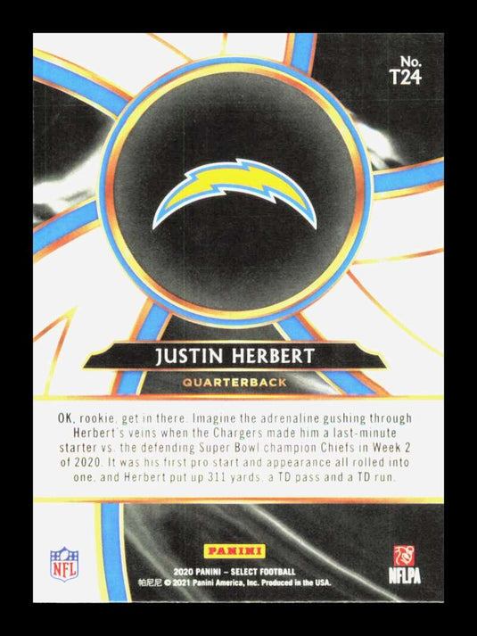 2020 Panini Select Turbocharged Justin Herbert