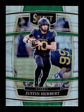 2022 Panini Select Draft Silver Prizm Justin Herbert 