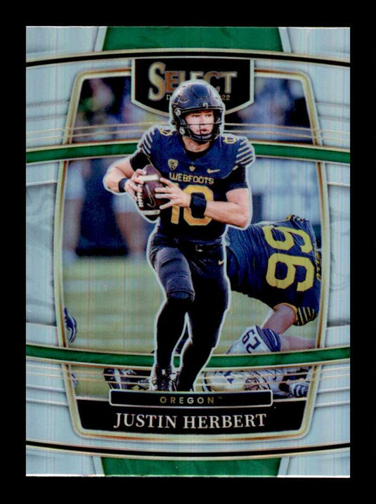 2022 Panini Select Draft Silver Prizm Justin Herbert