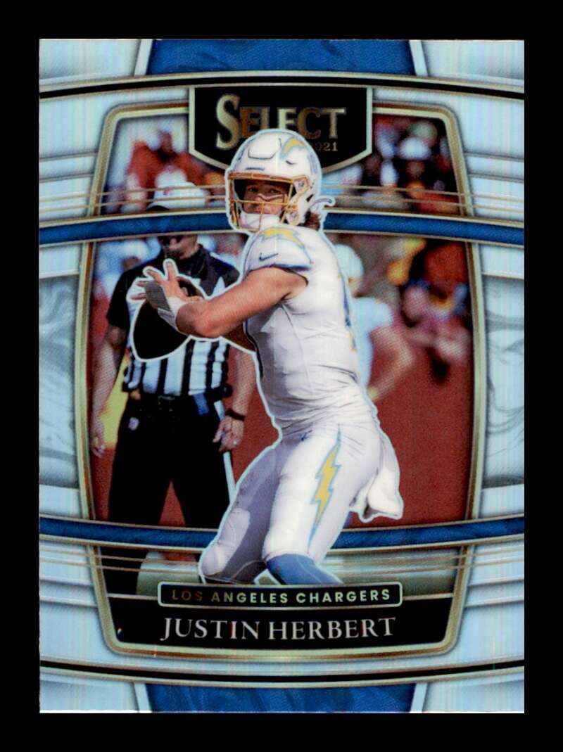 Load image into Gallery viewer, 2021 Panini Select Silver Prizm Justin Herbert #19 Los Angeles Chargers
 Image 1
