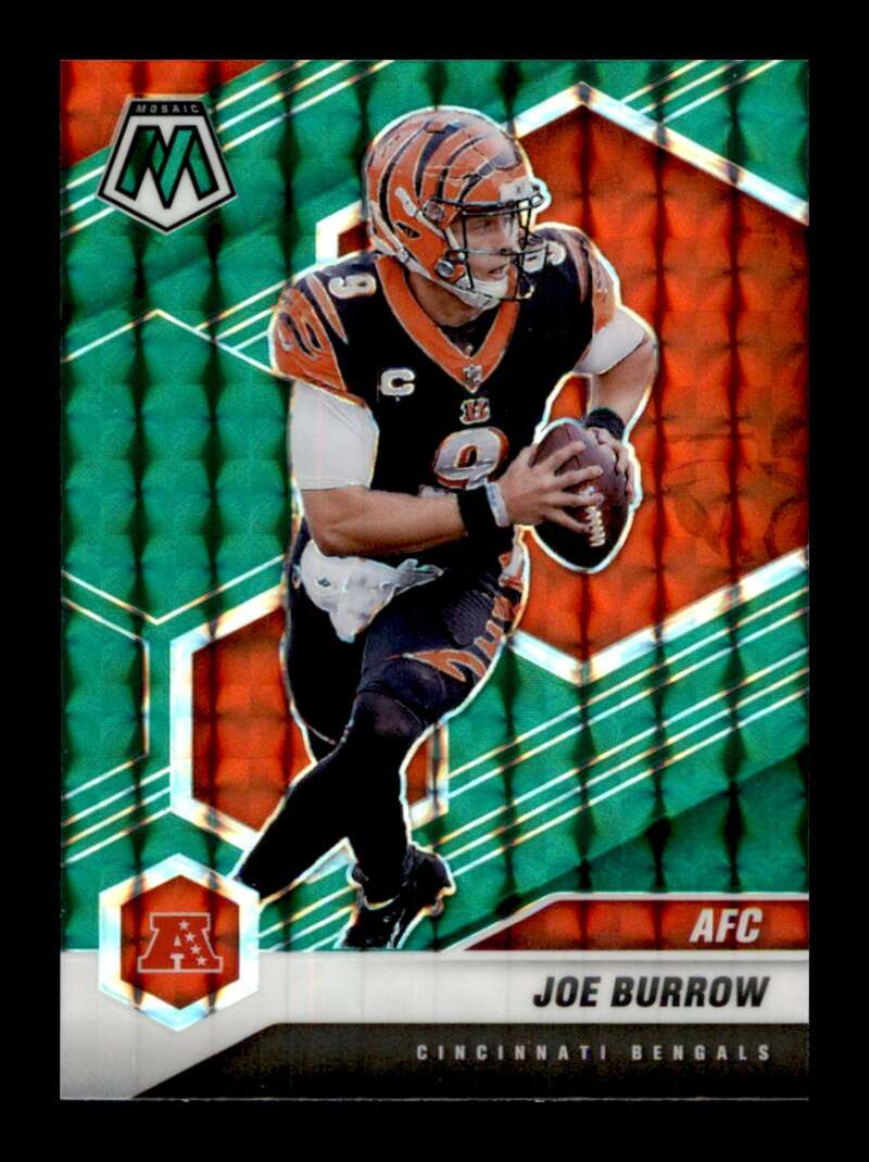 Load image into Gallery viewer, 2021 Panini Mosaic Green Mosaic Prizm Joe Burrow #226 Cincinnati Bengals  Image 1
