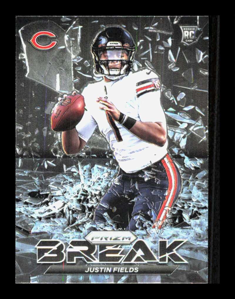 Load image into Gallery viewer, 2021 Panini Prizm Break Justin Fields #PB-8 Rookie RC Chicago Bears  Image 1
