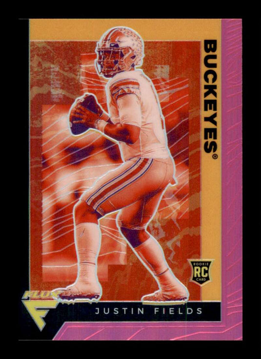 2021 Panini Chronicles Draft Flux Pink Prizm Justin Fields