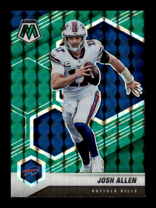 2021 Panini Mosaic Green Mosaic Prizm Josh Allen