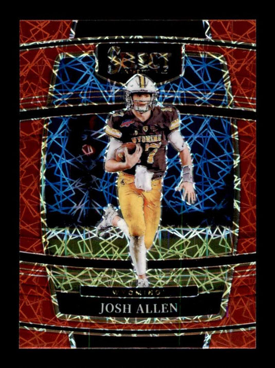 2022 Panini Select Draft Red Lazer Prizm Josh Allen 