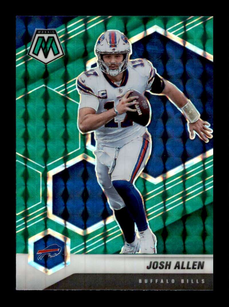 Load image into Gallery viewer, 2021 Panini Mosaic Green Mosaic Prizm Josh Allen #26 Buffalo Bills  Image 1
