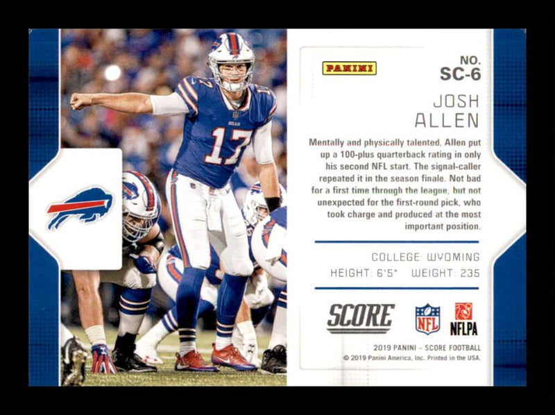 Load image into Gallery viewer, 2019 Score Signal-Callers Josh Allen #SC-6 Buffalo Bills  Image 2
