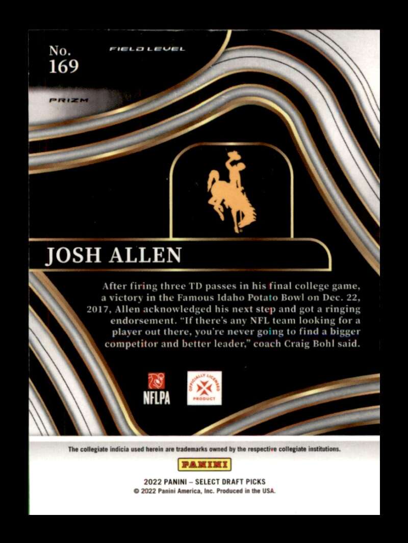 Load image into Gallery viewer, 2022 Panini Select Draft Silver Prizm Josh Allen #169 Wyoming Cowboys  Image 2
