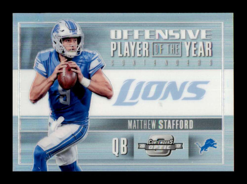 Load image into Gallery viewer, 2017 Contenders Optic Offensive Player of the Year Matthew Stafford #OPOY-6 SP /99 Detroit Lions  Image 1
