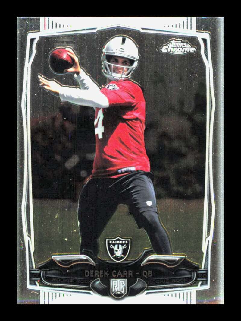 Load image into Gallery viewer, 2014 Topps Chrome Derek Carr #115 Rookie RC Oakland Raiders  Image 1
