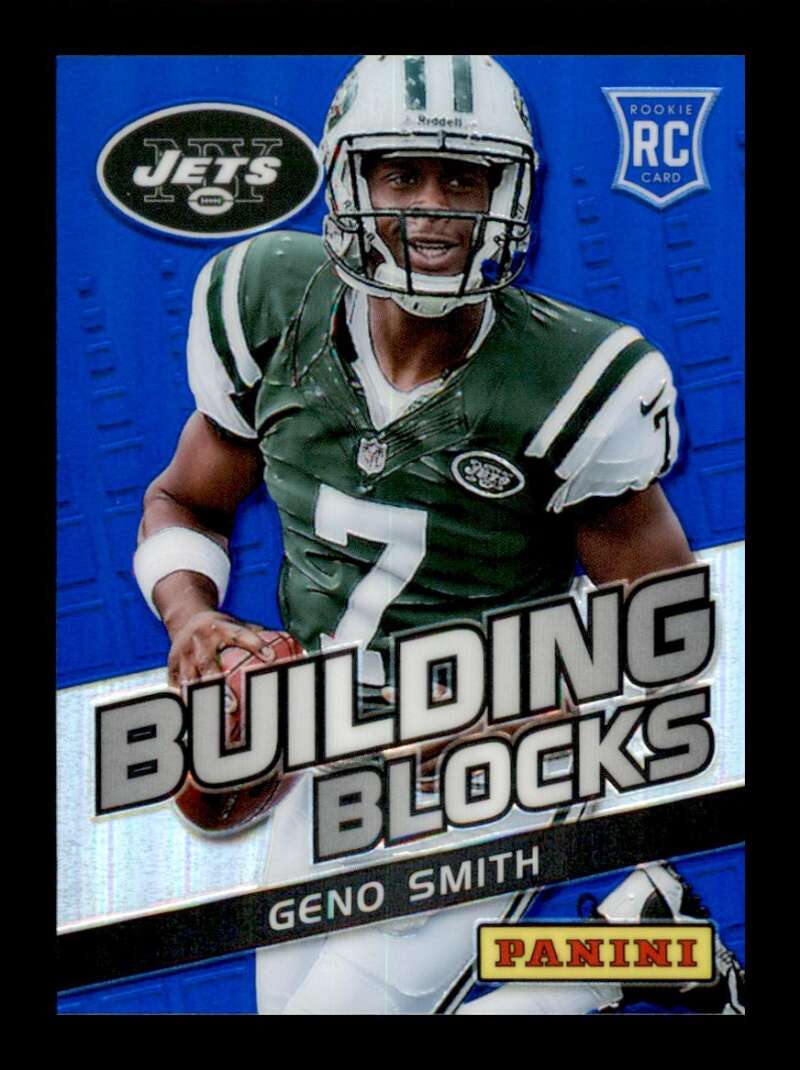 Load image into Gallery viewer, 2013 Panini Prizm Building Blocks Blue Prizm Geno Smith #7 Rookie RC New York Jets  Image 1
