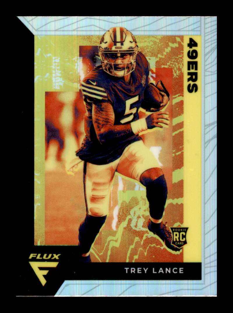 Load image into Gallery viewer, 2021 Panini Chronicles Flux Silver Prizm Trey Lance #FX-4 Rookie RC San Francisco 49ers  Image 1
