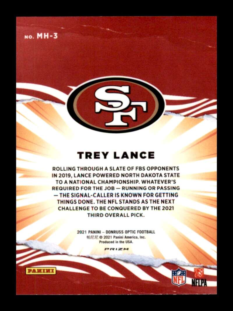 Load image into Gallery viewer, 2021 Donruss Optic My House Silver Prizm Trey Lance #MH-3 Rookie RC San Francisco 49ers  Image 2
