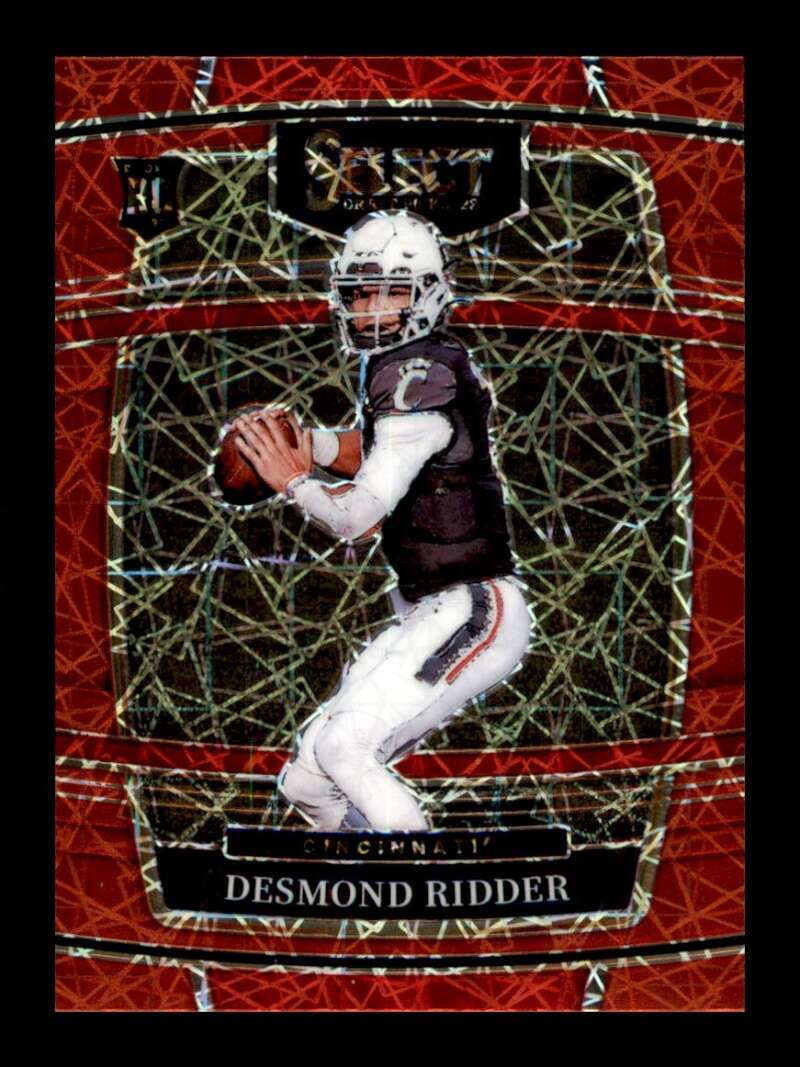 Load image into Gallery viewer, 2022 Panini Select Draft Red Lazer Prizm Desmond Ridder #17 Rookie RC Cincinnati Bearcats  Image 1
