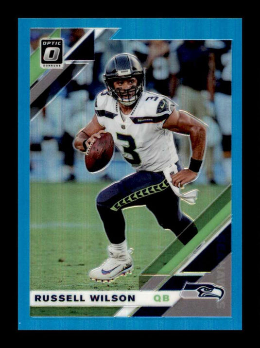 2019 Donruss Optic Aqua Prizm Russell Wilson