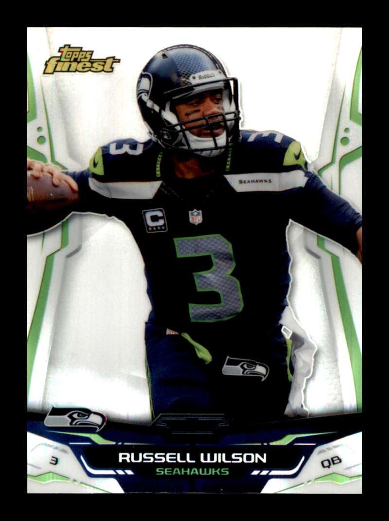 Load image into Gallery viewer, 2014 Topps Finest Refractor Russell Wilson #25 Seattle Seahawks  Image 1
