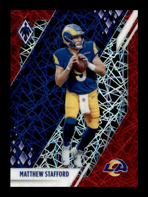 2021 Panini Phoenix Red Lazer Matthew Stafford 