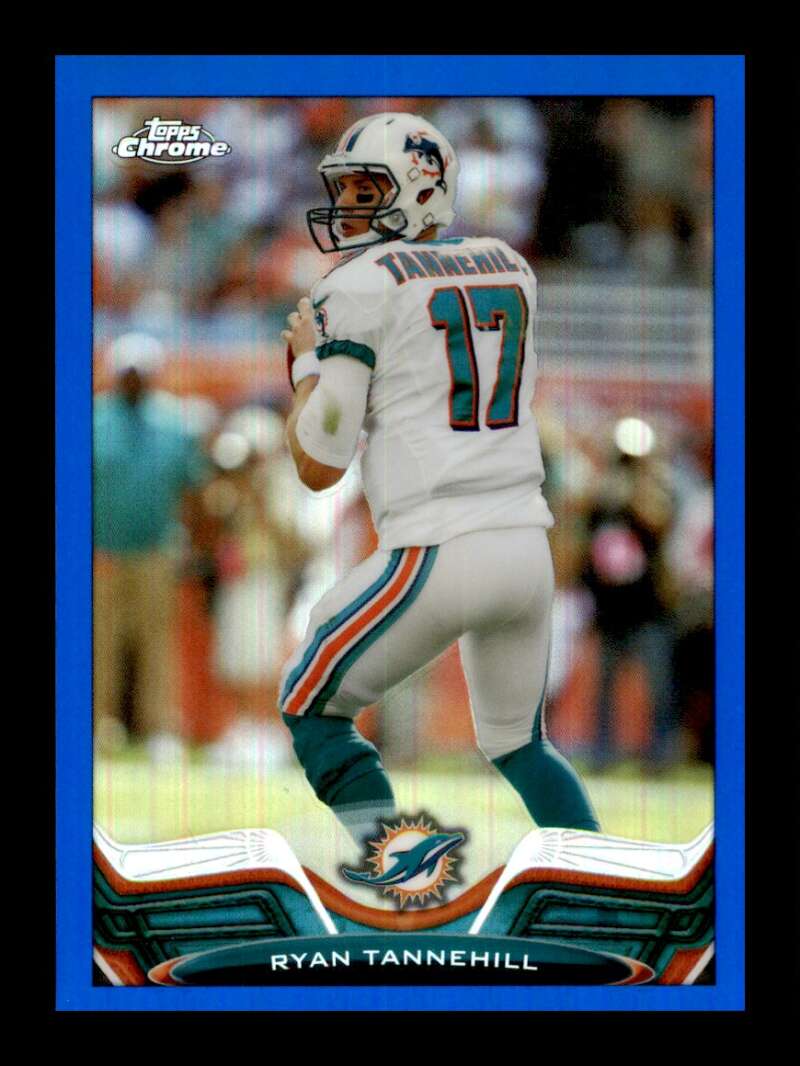 Load image into Gallery viewer, 2013 Topps Chrome Blue Refractor Ryan Tannehill #176 SP /199 Miami Dolphins  Image 1
