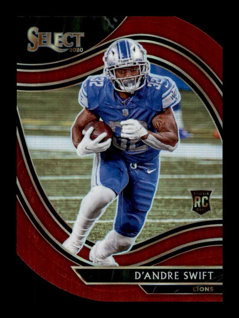 Load image into Gallery viewer, 2020 Panini Select Maroon Prizm Die Cut D&#39;Andre Swift #351 Rookie RC Field Level Detroit Lions  Image 1
