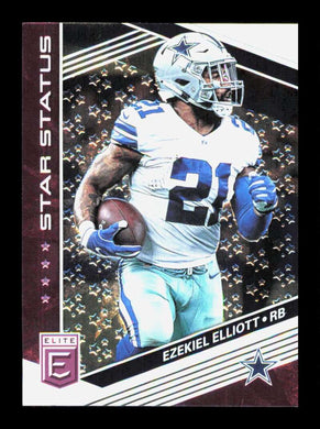 2019 Donruss Elite Star Status Purple Ezekiel Elliott 