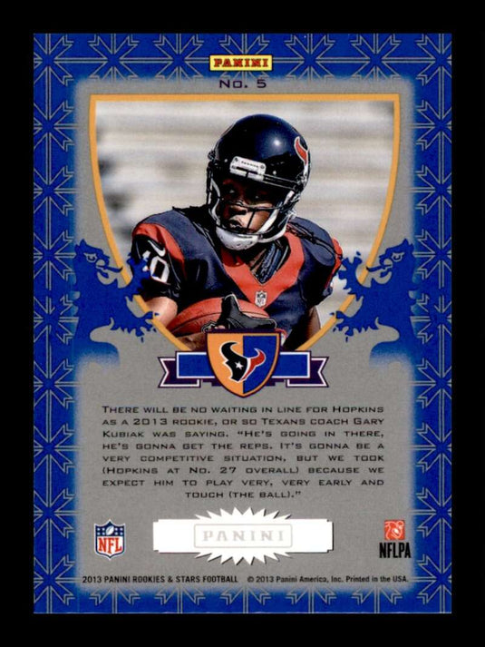 2013 Panini Rookies & Stars Crusade Blue DeAndre Hopkins