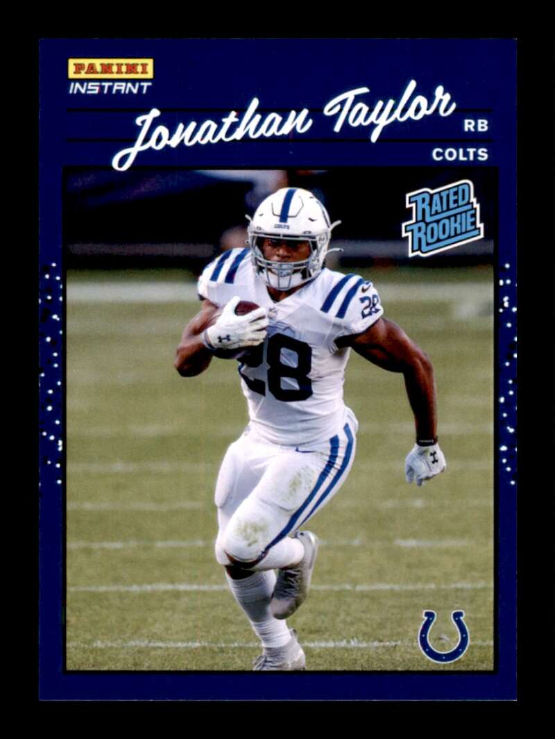 Load image into Gallery viewer, 2020 Panini Instant 1990 Rated Rookie Jonathan Taylor #RR16 Rookie RC Indianapolis Colts  Image 1
